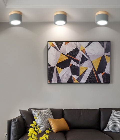 Накладной светодиодный светильник Inodesign Wood Gray 20.0810